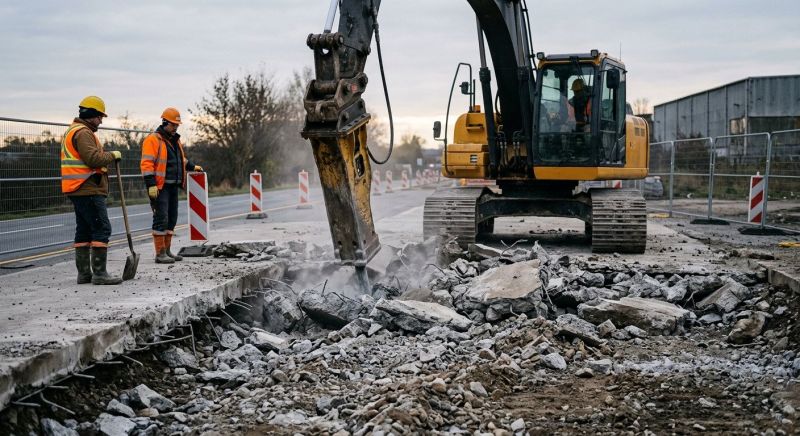 Concrete Pavement Demolition in Bergen County, NJ