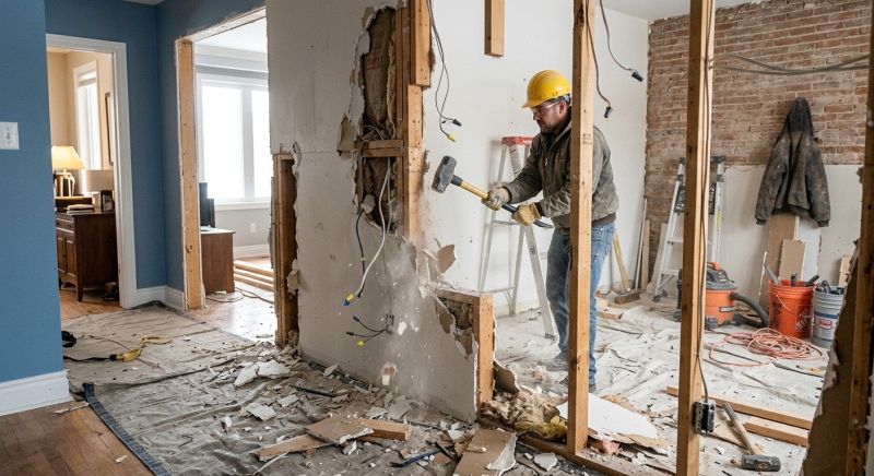 Kitchen Wall Demolition in Frederick, MD