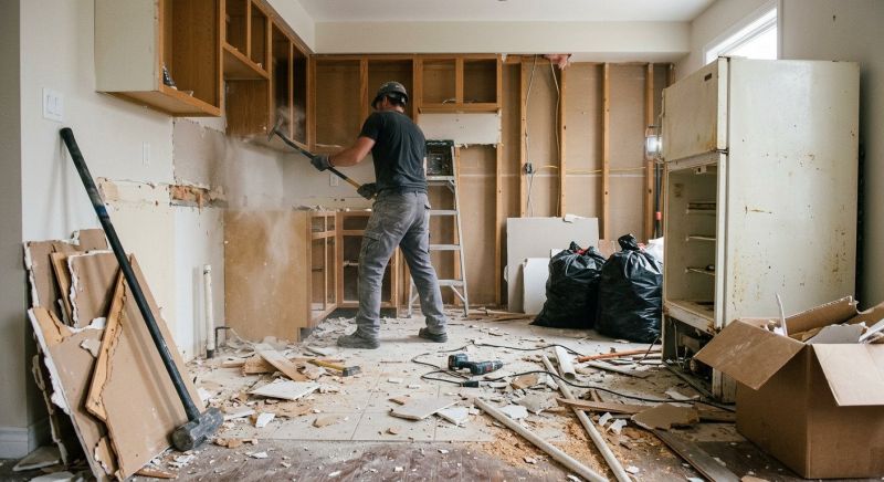 Kitchen Wall Demolition in Frederick, MD